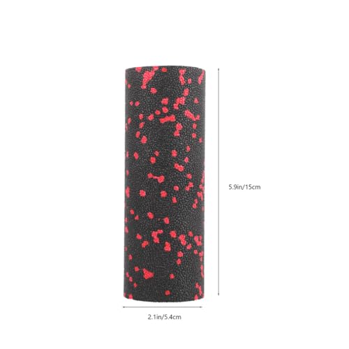DOITOOL 2pcs Mini Exercise Foam Roller Column Muscle Massaging Roller Lightweight Hollow Fitness Roller for Home and Travel Green and Red