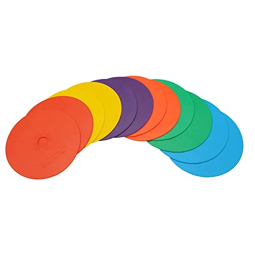 6inch Non-Skid Flat Cone Spot Markers for Sports Speed Agility Training