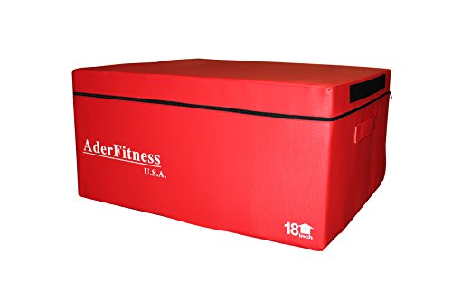 Ader Foam Soft Plyo Box 6'',12'',18''-Commercial Grade - color: 18'' Red