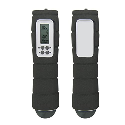 Digital LCD Cordless Jump Rope Skipping Counter Calorie Timer Fitness for Indoor Outdoor Use
