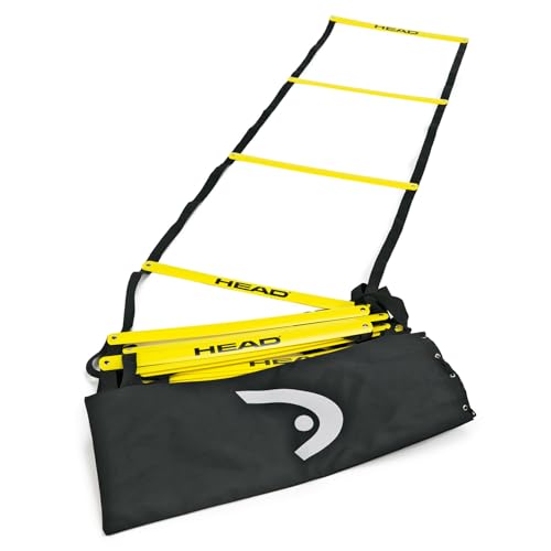 HEAD Agility Ladder - Speed & Footwork Training Ladder with Carry Bag for Tennis, Sports Conditioning, Quickness, Coordination
