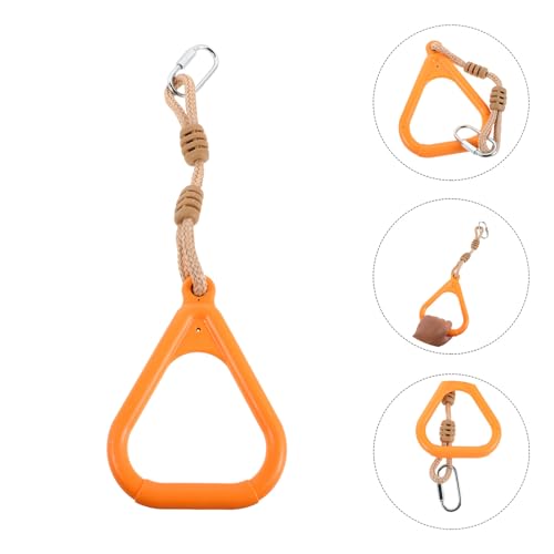 BESTonZON Gymnastics Rings with Straps, Non-Slip Adjustable Workout Rings for Indoor and Outdoor Fitness, ’s Bodyweight Exercise Play Set Attachment