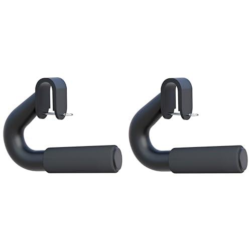 Neutral Grip Handles for Pull Up,1000 lbs Heavy Duty Steel Pull Up Handles,Ergonomic Portable Hooks for Barbell Row Deadlift Resistant Bands for Home Gym Fitness Enthusiasts-2 Pack