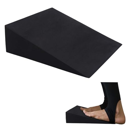 Squat Wedge Blocks Flexible Lightweight Incline Foot Stretch Wedge - color: Black 28×25×9 (1 piece)