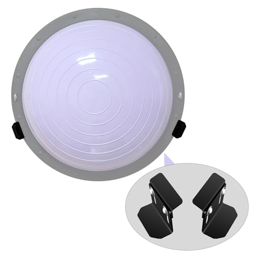 Adjustable Wall Mount Exercise Balance Ball Storage Bracket Yoga Ball Holder | Half Exercise Ball Rack for Strength Fitness Ball Trainer Organizer Holder for Home Gym Studios Workouts