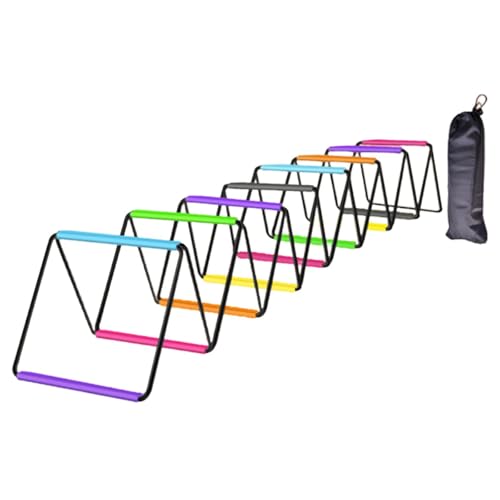 Agility Ladder Agility Training Equipment Jumping Obstacles Soccer Speed Ladder for Volleyball - color: 16 Grids, size: 640cmx40cm