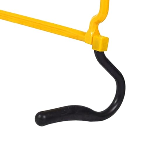 Speed Hurdles for Agility Training, Adjustable 4-Height Sports Hurdles (15-36cm/6-14in), Yellow