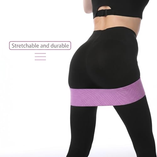 Fabric Resistance Bands for Working Out - Exercise Bands for Legs and Butt,Booty Bands for Women and Men,Pilates,Yoga,Rehab,Home Fitness Starter Set