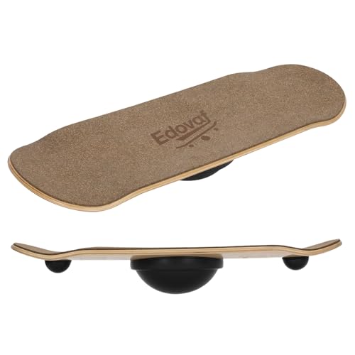 Balance Board- Gift for Adults & Kids,Wood Wobble Balance Trainer Board,Premium Slip-Resistant Surface Portable Fitness Equipment,Suitable for Core Workout, Standing Desk Exercise, Home Gym, Yoga