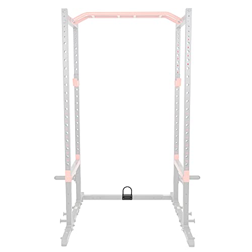 Sunny Health & Fitness Power Cage Squat Rack Upgrade Attachments, Dip Bar, Plate Bar Holder, Belt Squat, J Hook, Lat, Adapter, U Ring, Pull Up Bar, Landmine, Captain's Chair, Tricep Rope For Home Gym - style: U-Ring