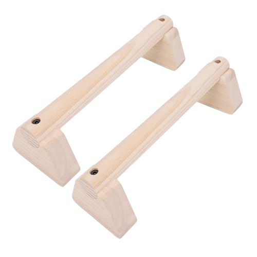 2PCS Wood Push Up Bars with Non Slip Base Pad Exercise Home Workout Equipment Wooden Parallettes Handle Stands Grip for Men Strength Training, Planks Calisthenics - size: 30cm