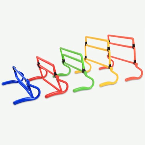 5Pcs Agility Training Hurdles Adjustable Speed Obstacles for Football Soccer Basketball Running Games