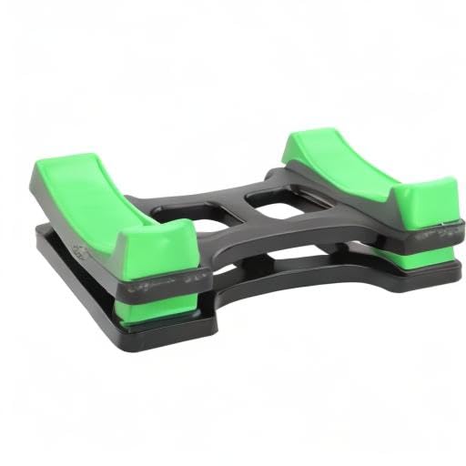 OUKENS Dumbbell Bracket Mat, 1 Pair 7.6x3.9 inches Holds up to 60kg ABS Dumbbell Storage Frame Stand Holder, Prevents Rolling & Scratches, Floor Protection Mat for Home Gym