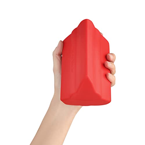 Piriformis Massage Roller, Larger Size, Hard Density, Red - style: Larger Size