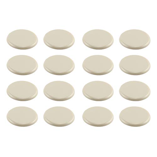 Prime-Line MP75031 3-1/2 In. Beige Plastic Reusable Round Furniture Sliders for Carpet (16 Pack)