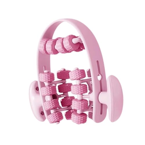 Leg Roller for Muscle Recovery and Deep Tissue Relief for Indoor Yoga and Fitness, Pink Red - color: Pink Red