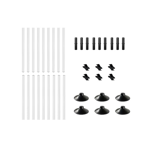 TNZMART 4.9 FT and 3.3 FT White Agility Poles Adjustable Hurdles for Soccer Football Speed Training Equipment Track and Field