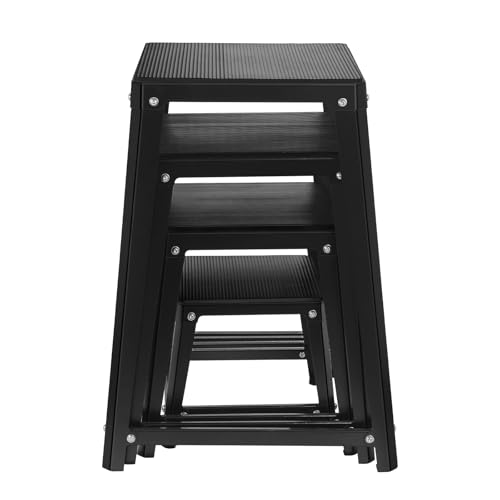 Plyometric Platform 12/18/20/24 Inch Fitness Exercise Jump Box Step for Fitting, Plyometric Jumping Exercise Training - color: Black 4P