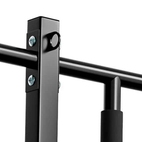 Indoor Pull Up Dip Station,Wall Mounted Pull Up Bar,Heavy-Duty Wall Mounted Pull Up Bar - Support up to 440lbs, Indoor Exercise Equipment,Multi-Function Fitness Equipment,Home Fitness Bar B