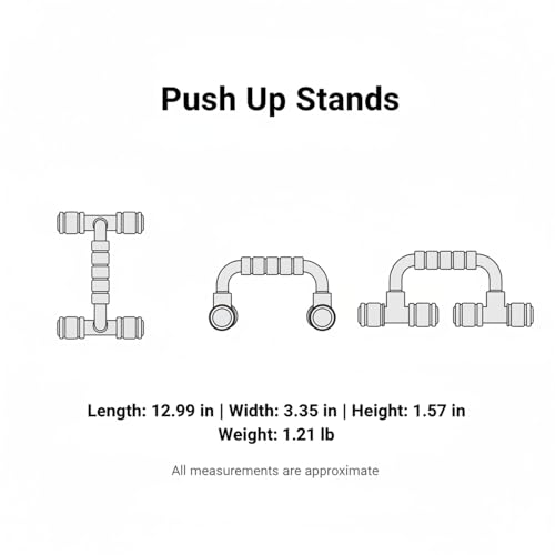 Push Up Stands for Home Workout, TPE Handles Increase Range of Motion, Compact Strength Training Equipment for Chest and Triceps (1 PC)