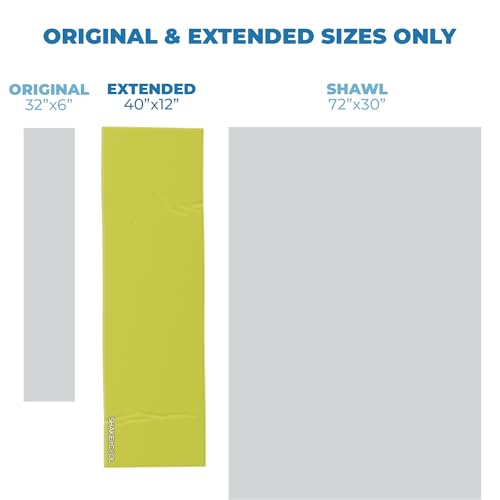 Extended Size Cooling Towel β Be Cool in Style - Heat Relief, Soft, Lightweight, Sun Protection, Easy Clean - Perfect for Biking, Hiking, Running, Yoga, Golf, Gardening - Safety Yellow M - color: Safety Yellow