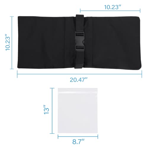 4 Packs Sandbags, Heavy Duty Sand Bags with 8 PE Bags, Sand Bags with Buckle Straps for Support Light Stand, C Stand, Light Stand with Caster, More 2/4/6/8/10/12/14 Packs Sandbag to Choose.