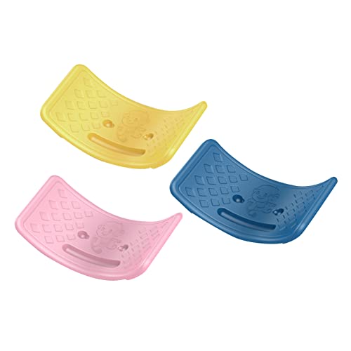 Alvinlite Kids Balance Board,Wobble Board Seesaw Rocker,Creative Play Curved Plywood Toy Kids Toddler Open Ended Learning Toy , Yoga Curvy Board for Classroom & Office Adult(pink)
