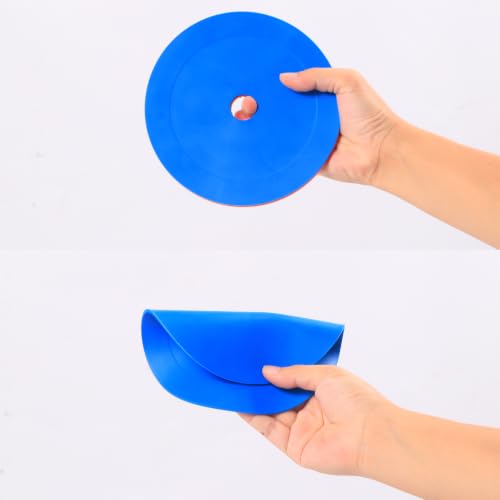 Japard Flat Cones 54 Pack 6-Inch Soccer Disc 6 Colors Holder Bag