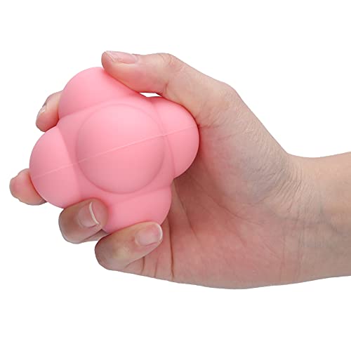 Silicone Reaction Ball, Portable Hand Eye Coordination Speed Reflex Training Ball Training Equipment Multiside Reaction Ball for Sports, Rehabilitation, Pet