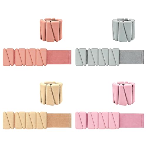 1 Pair Adjustable Silicone Weights Band for Ankle Wrist Leg Training Resistance Comfortable Weighted Strap - color: D