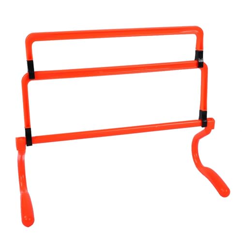 banapoy 5Pcs Soccer Training Hurdles, Adjustable Height for Agility Speed Training Equipment, with Foldable PVC Design for Football Basketball Baseball Track Field Sports