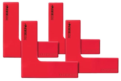 Kwik Goal Flat Corner Marker (Pack of 4), Red