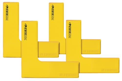 Kwik Goal Flat Corner Marker (Pack of 4), Yellow