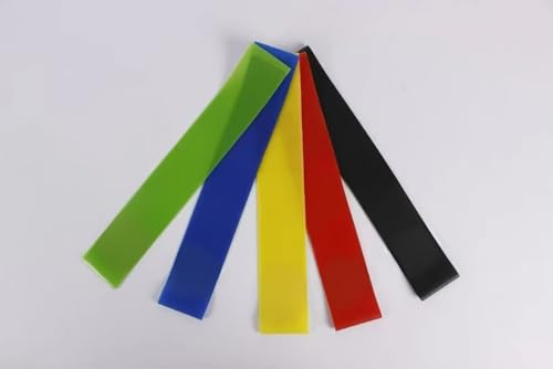 Edemsport Resistance TPE Loop Bands Set of 5 – Exercise Bands for Yoga, Pilates, Strength Training, Rehab & Home Workouts