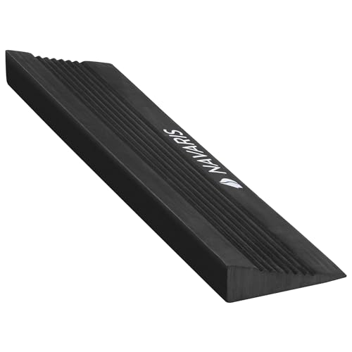 Navaris Squat Wedge Block - Long Foot & Calf Stretcher - Durable Yoga Block also for Gymnastics - Foam Slant Board to Improve Strength & Flexibility