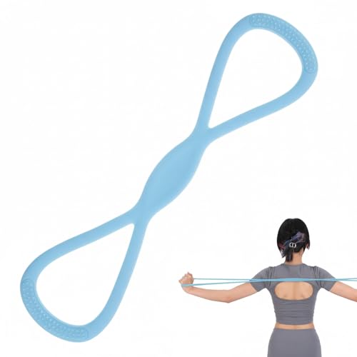 Arm Resistance Bands 8 Shaped Resistance Bands with Handles for Shoulder Back Arm Workout for Yoga Fitness Equipment