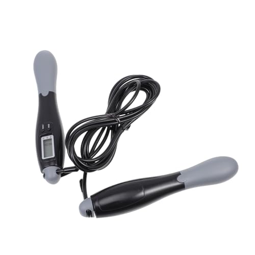 PRETYZOOM Electronic Counting Jump Rope Fitness and Exercise Steel Wire Skipping Rope with Digital Counter for Adult Home Workout and Weight Loss Training
