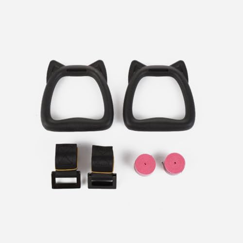 Healifty Gymnastic Rings Set with 1-Meter Straps, Adjustable Sports Gym Rings for ’s Muscular Training and Pull-up Exercises, Professional Fitness Equipment for Home Workout