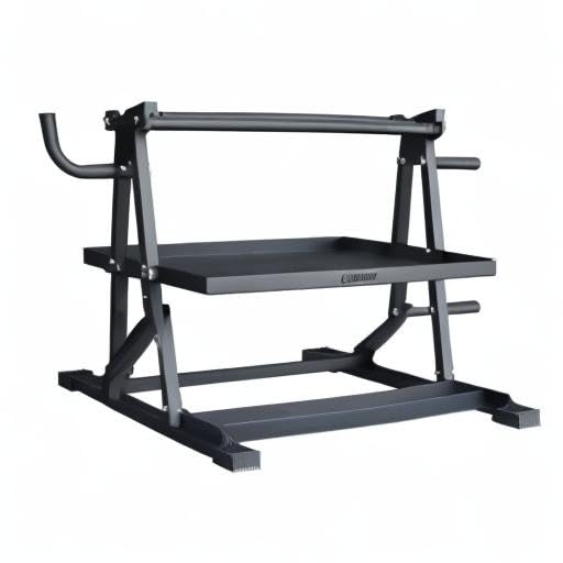 Lifeline Fitness Home Gym 3-Shelf Dumbbell and Kettlebell Storage Rack with Rope and Band Hook - Holds up to 440 LBS - Robust Gym Equipment Storage Solution