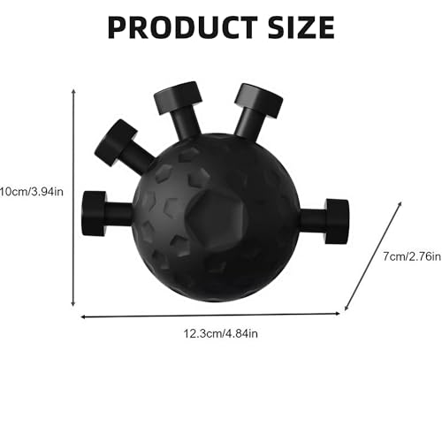 Finger Grip Strengthener,2026 New Hand Forearm Ball Strengthener Wrist Strengthening Guitar Finger Gripper Finger Exerciser Gripper Tool for Gym, Piano and Guitar Training - color: Black