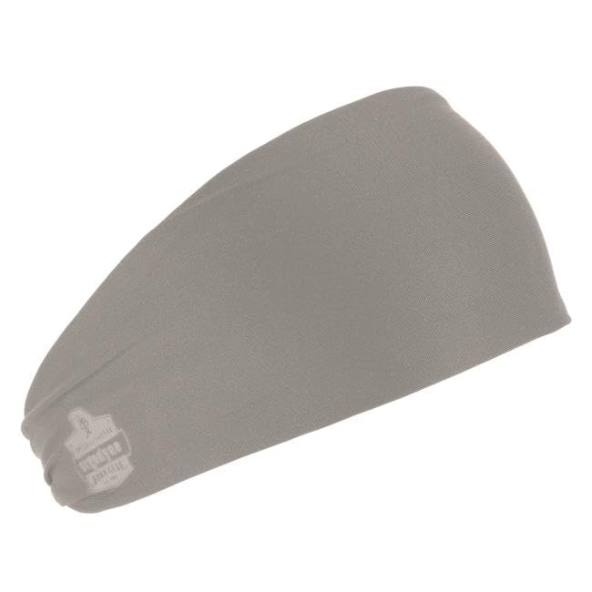 Ergodyne Chill-Its 6634 Cooling Headband, Sports Headbands for Men and Women, Moisture Wicking - color: Gray