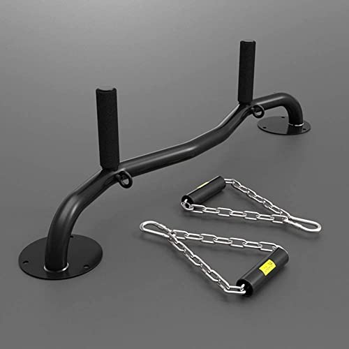 Wall Mounted Pull Up Bar, Strength Training Pull-UP Bars, Heavy Duty Chin Up Bar Wall Mount with Exercise Bands, for Home Gym Indoor Outdoor