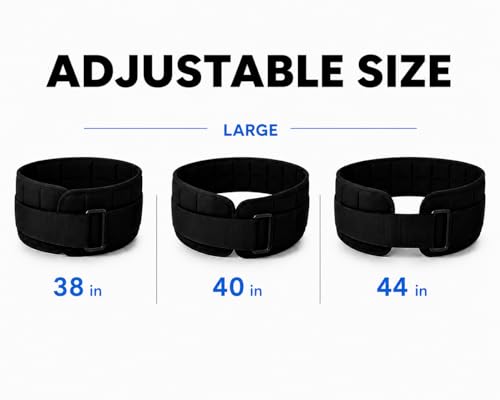 W8FIT Adjustable Weighted Belt for Women & Men, Up to 20 LBS – Rucking Belt for Walking, Hiking & Strength Training - size: 9 LB Large (38" - 44")