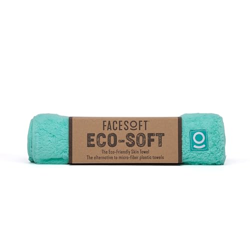 Eco Friendly Gym Towel for Working Out - Soft and Absorbent Cotton Exercise - No Synthetic Microfibers or Plastics - Sweat Towel for Gym, Fitness, Sports, Yoga - Aqua - 1 Pc