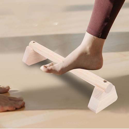 2PCS Wood Push Up Bars with Non Slip Base Pad Exercise Home Workout Equipment Wooden Parallettes Handle Stands Grip for Men Strength Training, Planks Calisthenics - size: 35cm