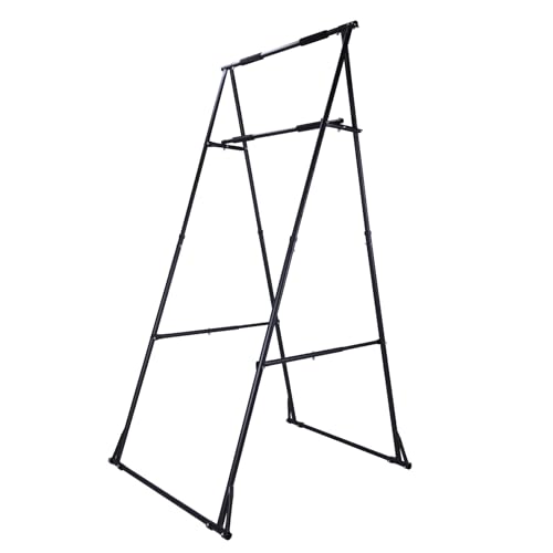 Foldable Power Tower Workout Station Adjustable Portable Aerial Yoga Stand for Home Gym Strength Training