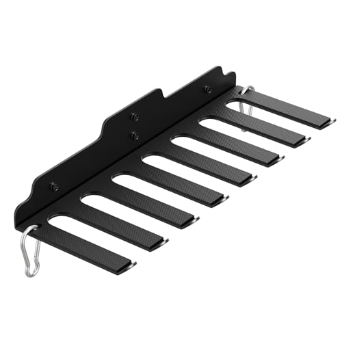 XZHXFX Barbell Wall Holder,Barbell wall Mount Hanger, - color: Black 8 hooks
