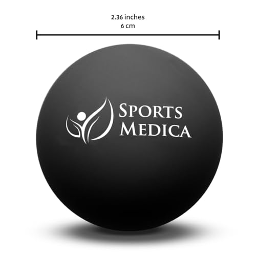 Lacrosse Ball for Myofascial Release - Perfect for Trigger Point Massage Therapy - Best for Neck & Shoulder Pain - Video Series & eHandbook Included