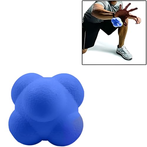 Hexagonal Reaction Ball High-Density Rubber Foam Bounce for Agility Reflex and Coordination Training