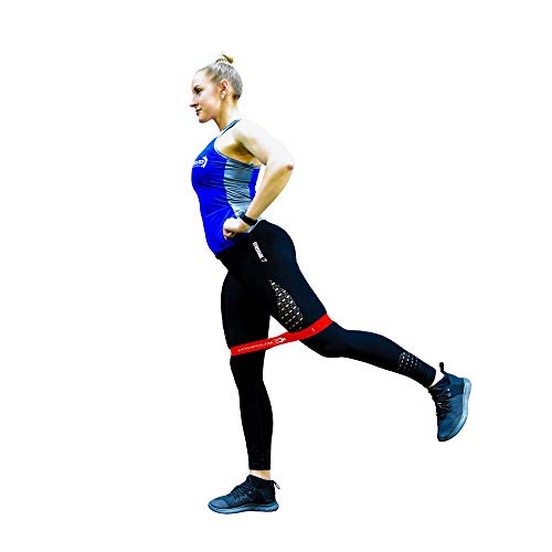 Total Body Exercise & Fitness at Home Workout Kit - Includes Body Weight Suspension Straps, Set of 5 Resistance Loop Exercise Bands